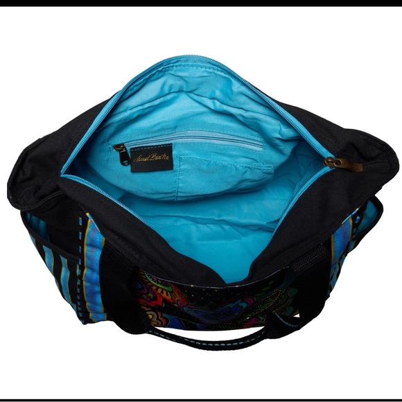 Laurel Burch Vibrant Boho Floral and Bird Tote - Picture 2 of 2